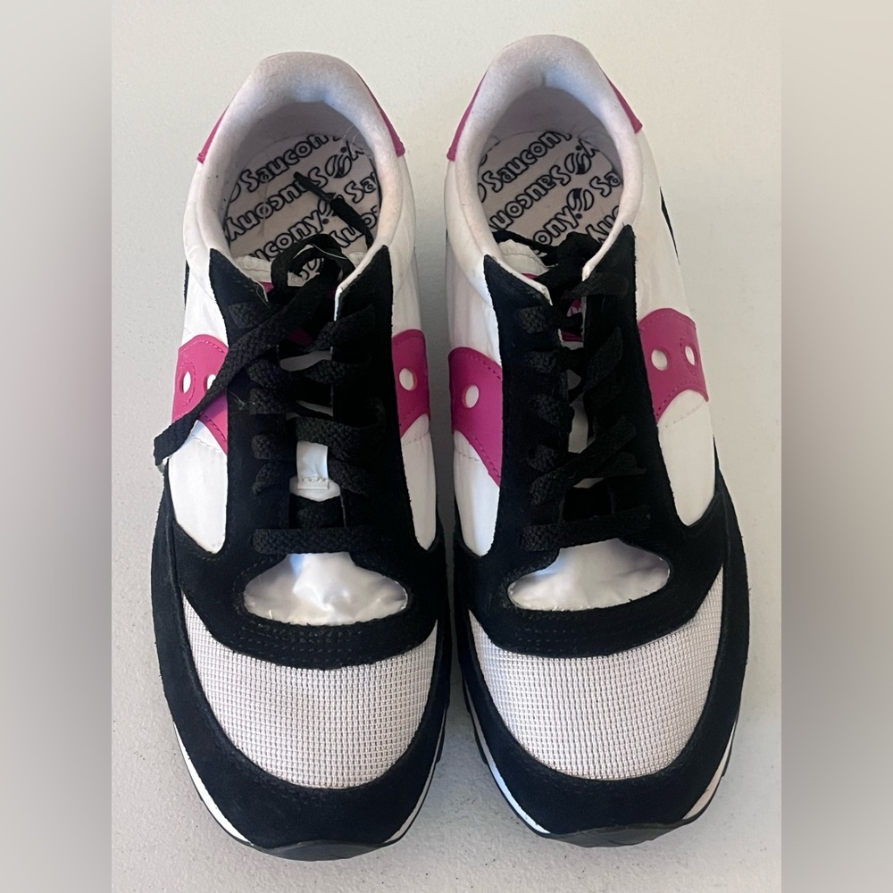 Saucony Jazz Women’s Size 9.5 | White Black Pink Retro Running 2018